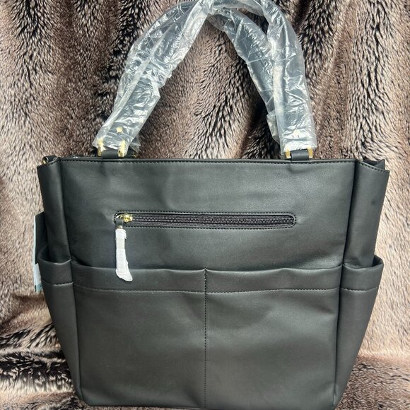 Black and Gold Petunia Pickle Bottom Diaper Bag - Picture 2 of 5
